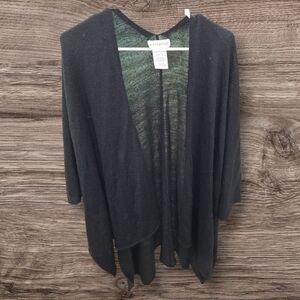 White Stage Black Womens Sweater Shawl Cape